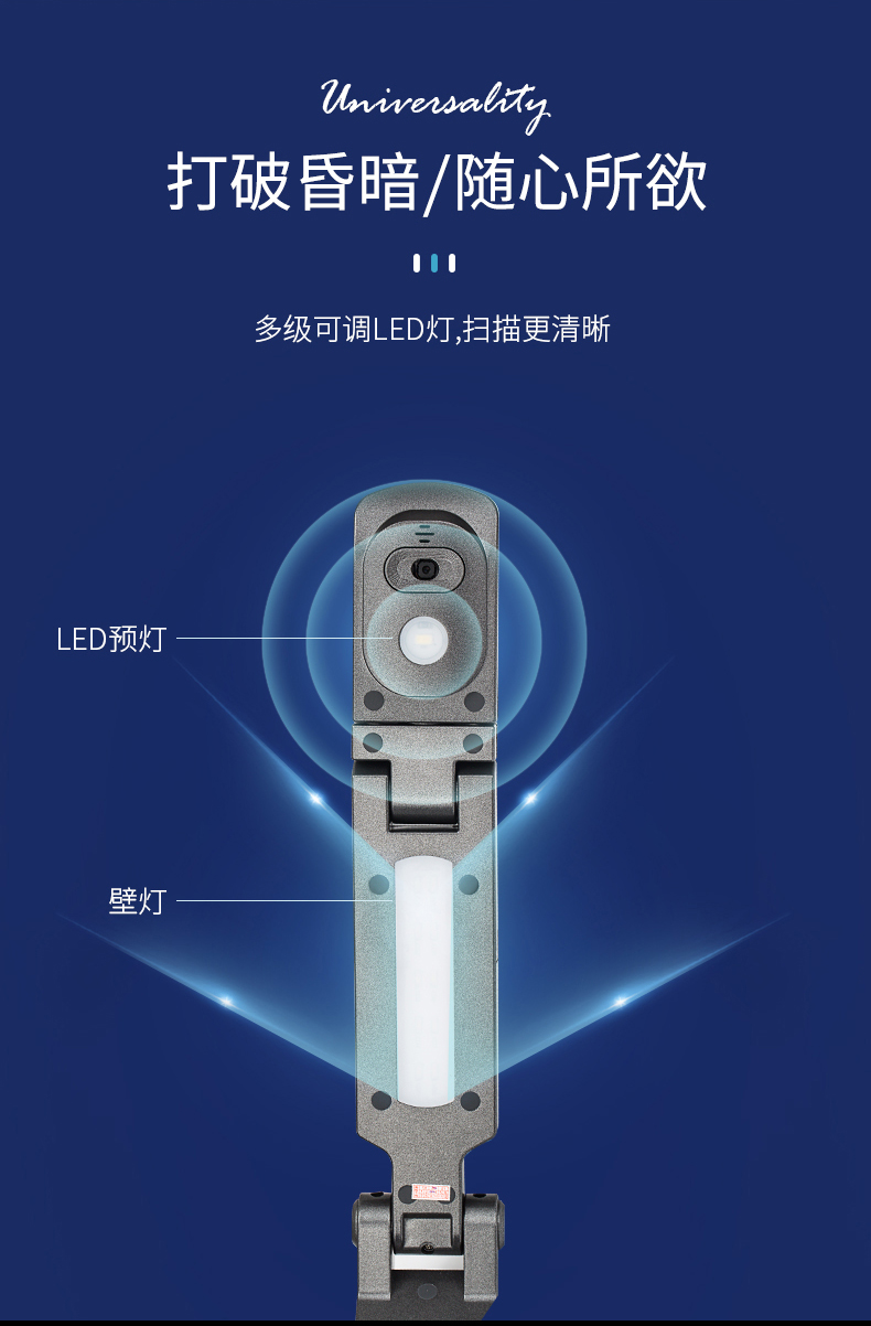 捷宇V20视频展台LED灯